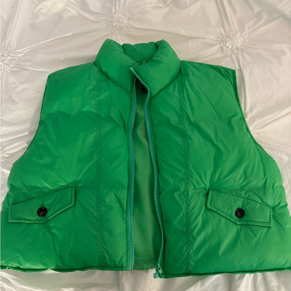 Green Puffer Vest